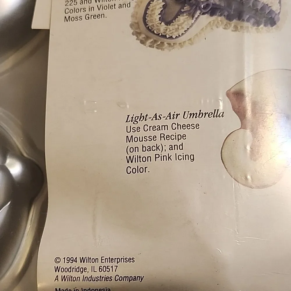 1994 Wilton Silver Mini Umbrella Baking Pan